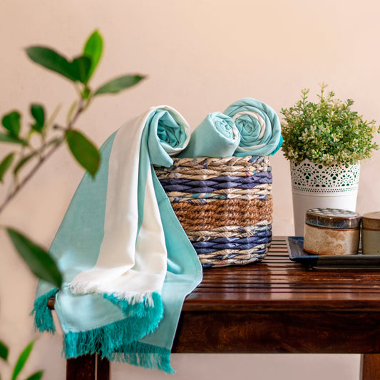 Bamboo Luxury Bath Towel - Mint Blue