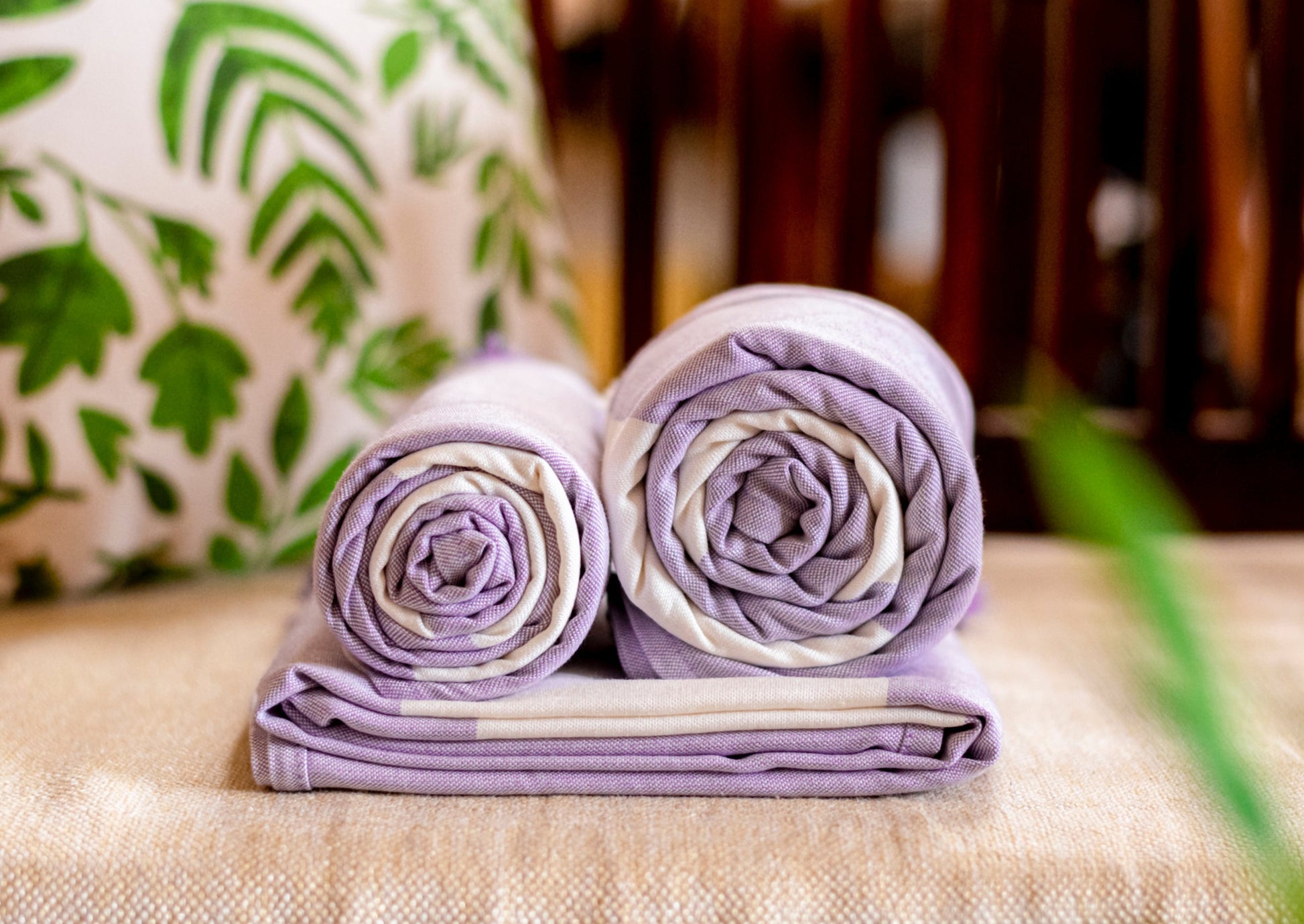 Sustainable Bamboo Bath Towel - Lavender Aura - Made in Turkey – Mosobam®